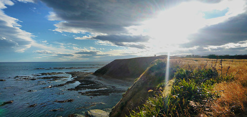 ocean new sunset sea cliff sol nova coast walk zealand puesta nueva kaikoura zelanda oceania