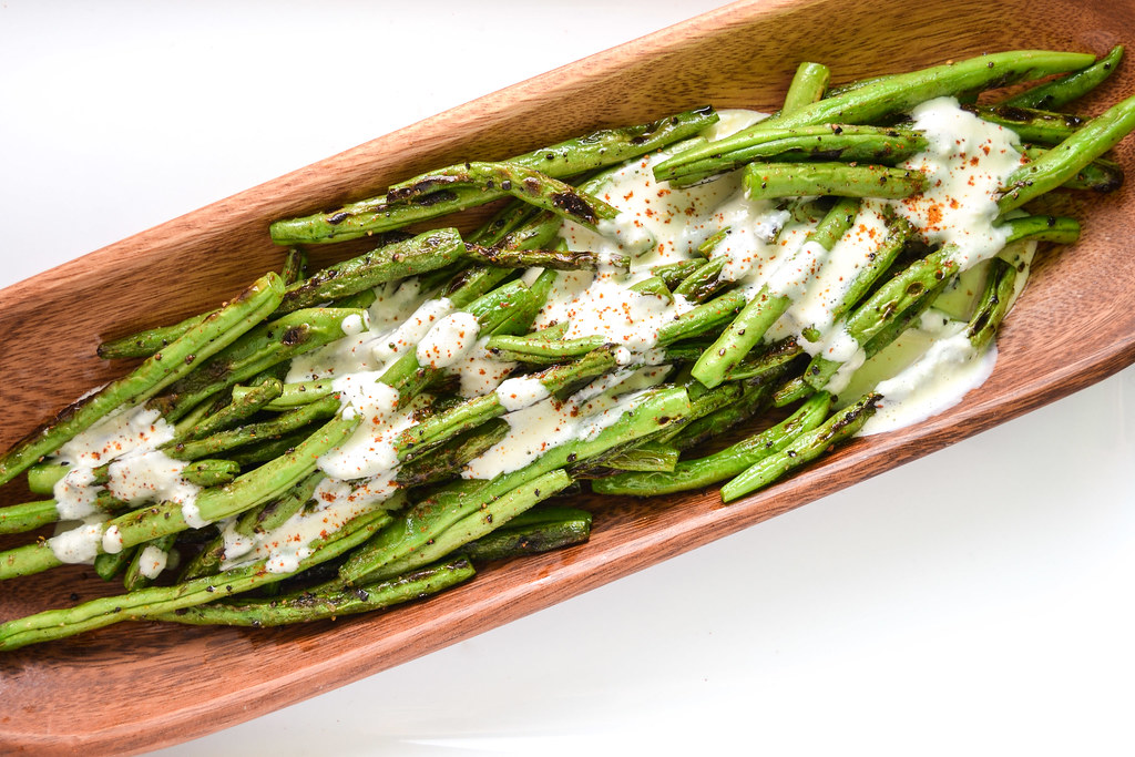 Charred Green Beans with Spicy Garlic Aioli | Things I Made Today