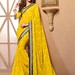 Beautiful Yellow Printed Lovely Bordered Saree Sarees on Shimply.com