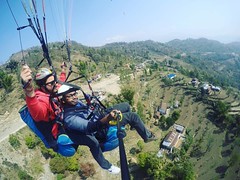 Paragliding from 5000ft above mean sea level with a stunning view of Fishtail (Machapuchare) mountain... Another item checked off my bucket list! :) “Twenty years from now you will be more disappointed by the things you didn’t do than by the ones you 