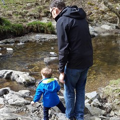 When you are praying your 3 year old doesn't throw himself in as well as the stones he's throwing! #nationaltrust #walk