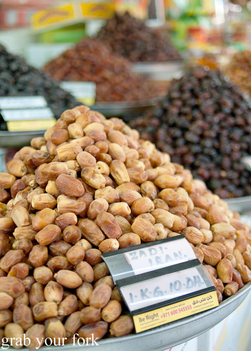 Zadi dates from Iran at Al Hamriya Fruit and Vegetable Market next to Dubai Fish Market in Deira