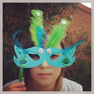 Fantabulous peacock Rio Carnival mask for our #bostikfamilycraftbloggers challenge @tots100