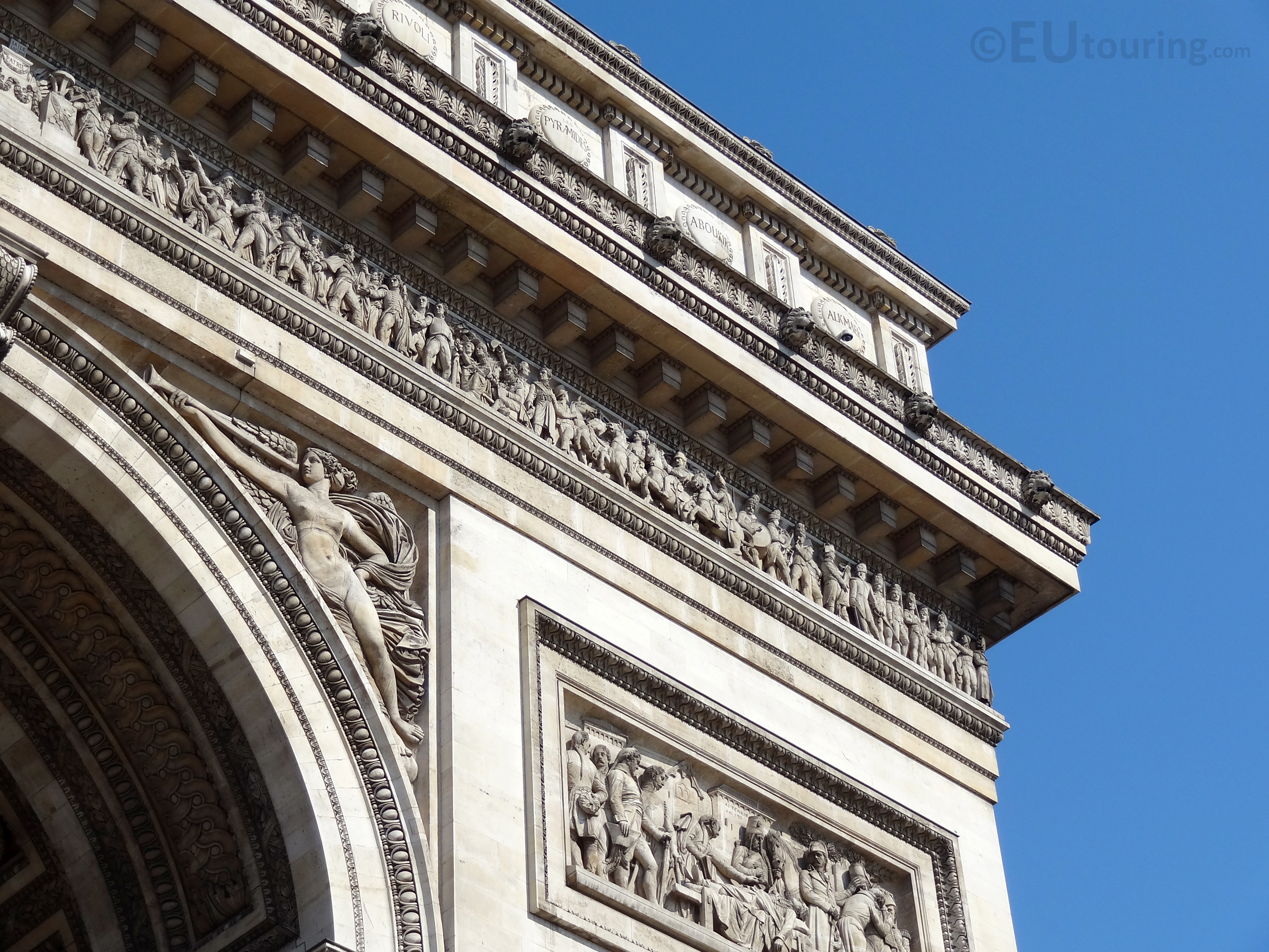 Details of the Arc de Triomphe