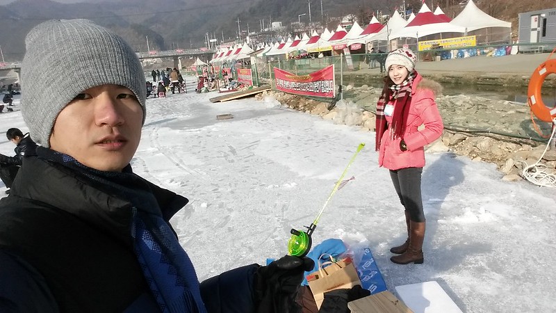 2014冬韓國清平冰釣鱒魚