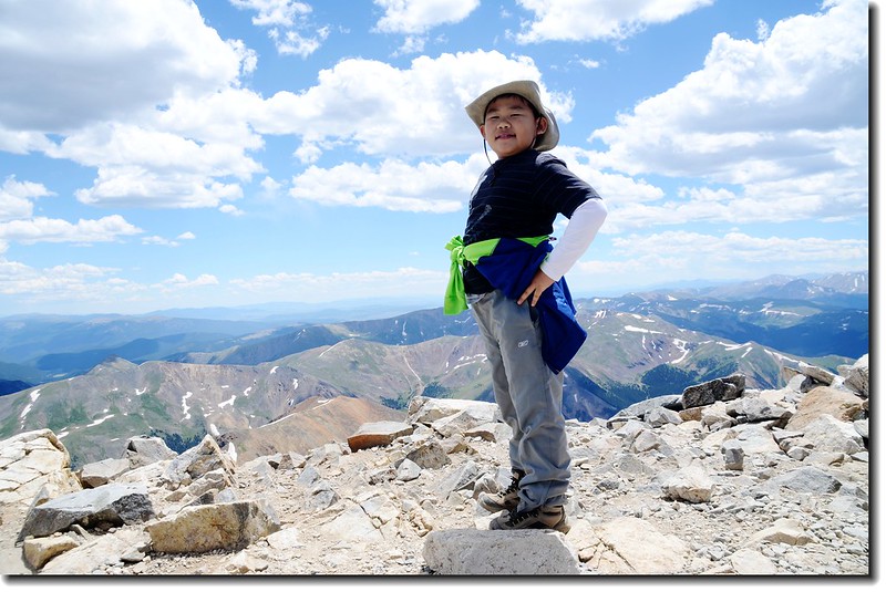 Jacob on the summit of Grays Peak 2