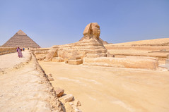 The Great Sphinx of Giza and the Pyramid of Chephren