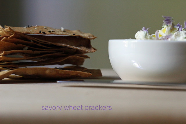 savory wheat crackers