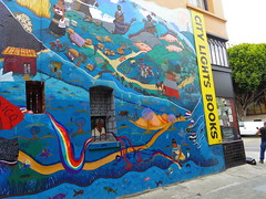 Mural at City LIghts with Banner