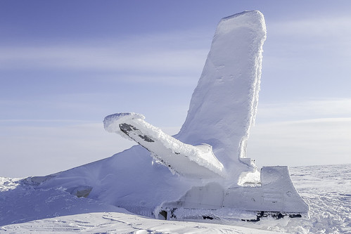aircraft wreckage arctic resolute nunavut canada snow ice tundra fairchild crash