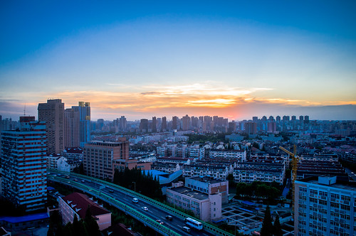 skyline shanghai 中国 上海 hongkou