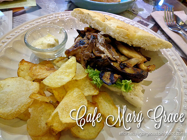 Cafe Mary Grace Grilled Vegetables on Focaccia