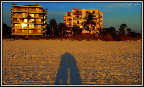 sunset shadow beach stpetersburg sand florida fl selfie pinellascounty nikond80 nikon18135mm shadowselfie renalbhalakia
