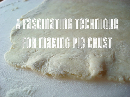 Pie crust technique