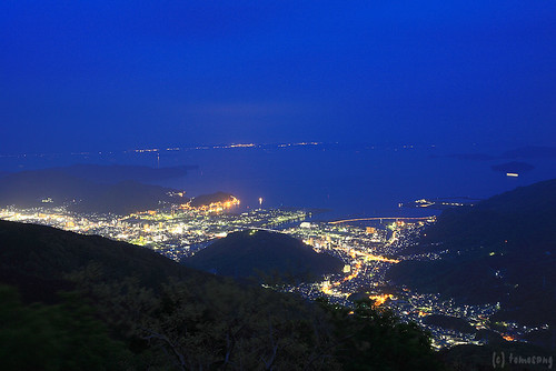 Mt. Haigamine at night