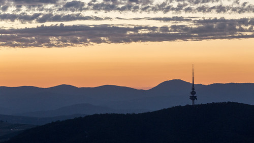sunset canberra mount ainslie red sky telstra tower telstratowercanberra telecom city cbr cbr100 australiancapitalterritory australia au