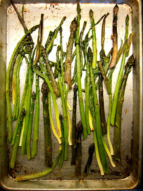 5.19.14 Asparagus — Roasted with Green Garlic