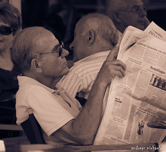 Reading the news the old way