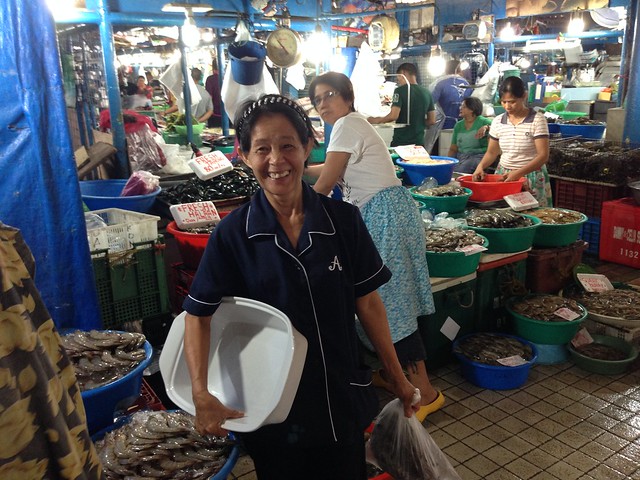 Antonia in Farmers market Cubao