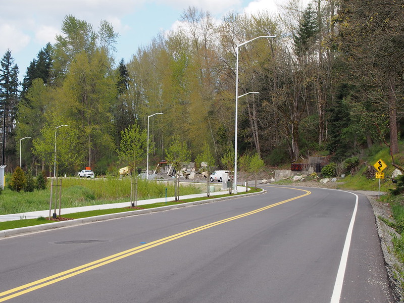 Freeman Road: Widened: The road used to be narrow and bumpy, but is now wide and smooth!