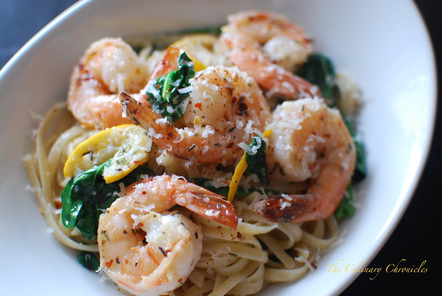 20-Minute Garlicky Shrimp Scampi with Spinach