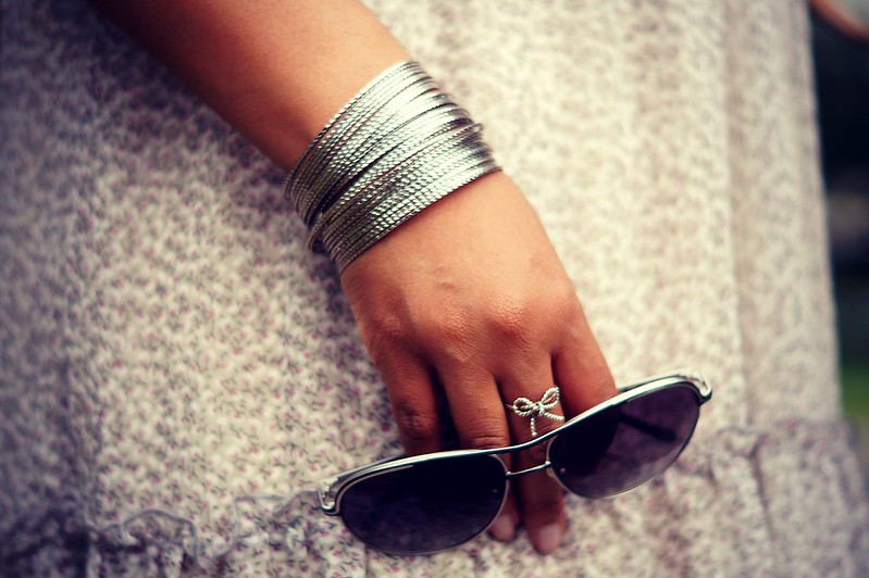 Silver Bangles + Chloe Sunglasses