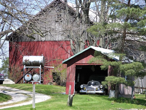 car barn old indiana farm