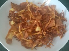Chips og sticks i frituren