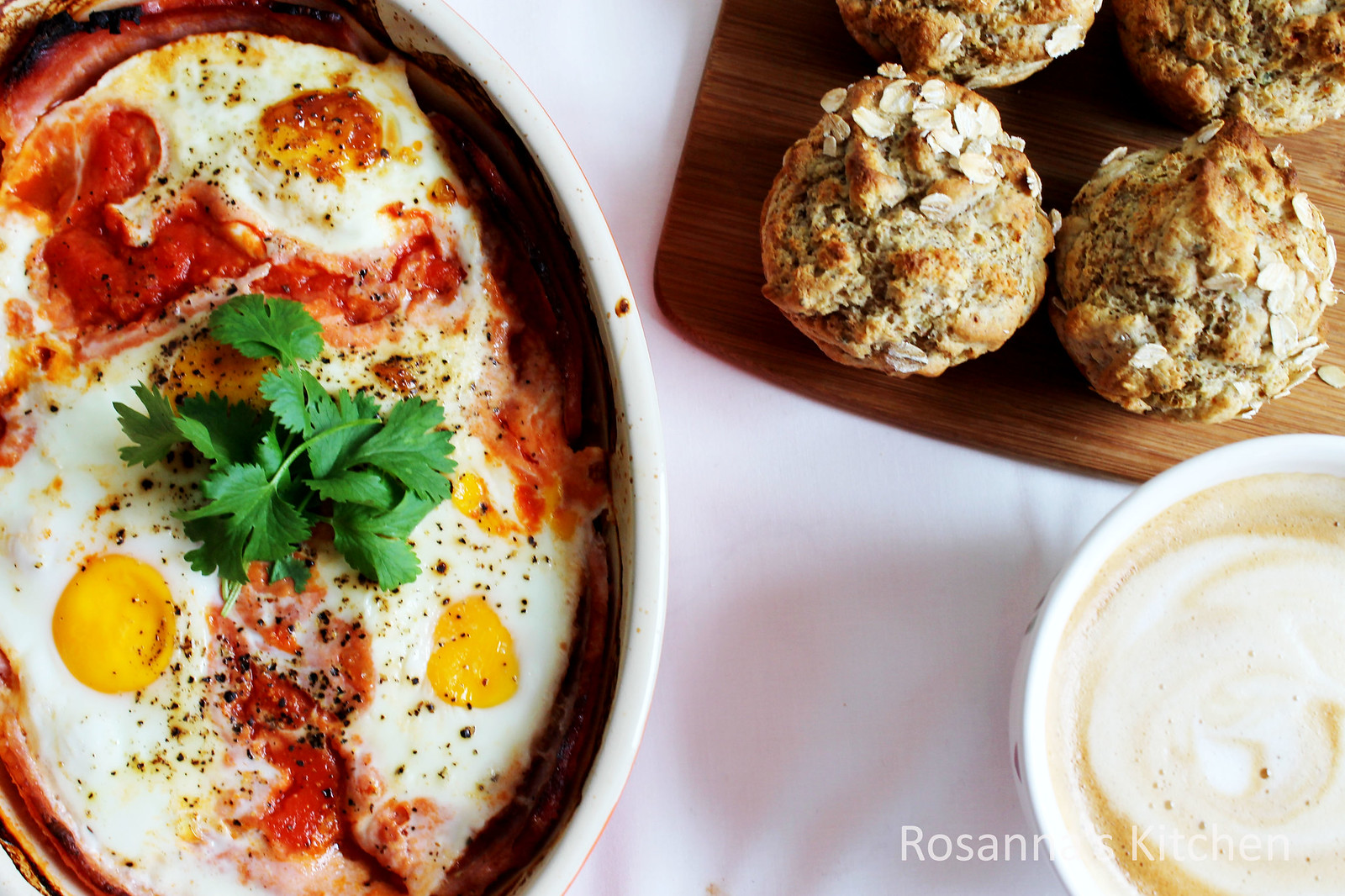 spicy baked eggs