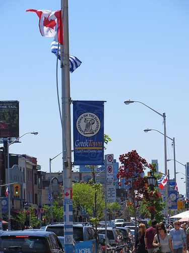 Greektown, Danforth Avenue, Toronto, Canada, May 2014