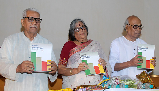 Release of report on “Status of Muslim in West Bengal” in Kolkata on 31 May, 2014 by Hazi Md Khalil, Writer Nabanita Deb Sen, Poet Shankha Ghosh.