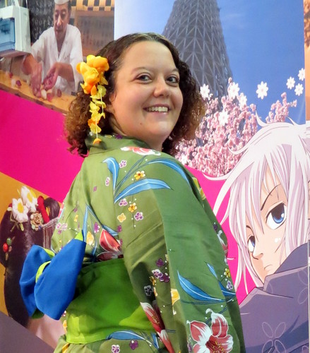 Wearing a yukata at HYPER JAPAN