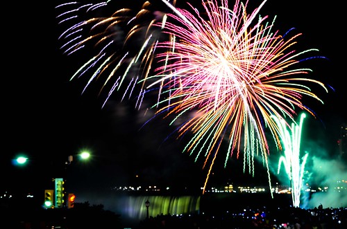 July 4 Fireworks Over Niagara Falls