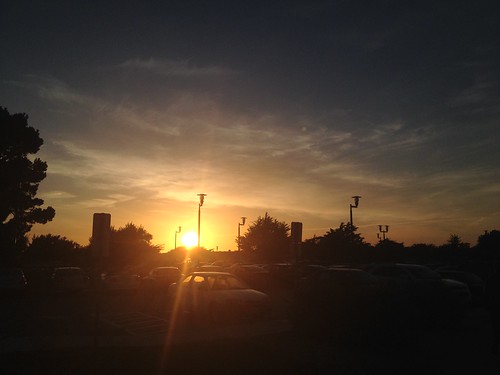 california sunset sun cars nature monterey parkinglot iphone4s