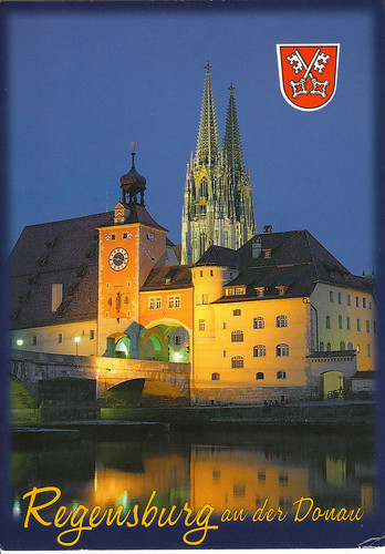 Old town of Regensburg with Stadtamhof
