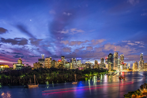 city longexposure sunset sky water night clouds boats lowlight brisbane brisbaneriver waterreflections sunsetsandsunrisesgold cloudsstormssunsetssunrises pwpartlycloudy slowshutteronwater