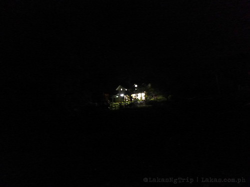 The house at night. DDD Habitat Inc., Lorega, Kitaotao, Bukidnon