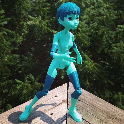 #Quin is ready to #vogue! #3dprinted #instagood #toy #bjd #makerbot