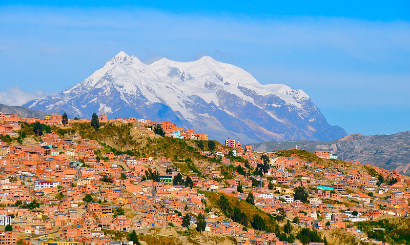 Bolivia-La Paz-Illimani mountain