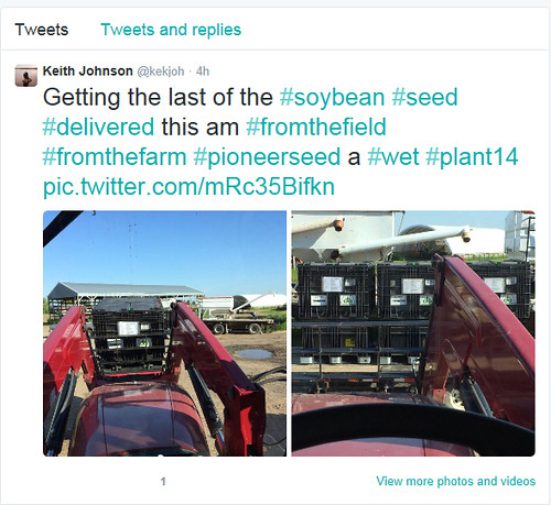 Keith Johnson shares the happenings of his farm on Twitter.