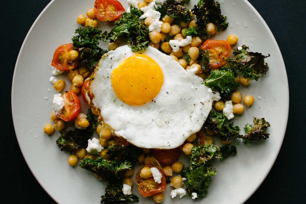 Grilled Kale and Chickpea Salad | Simple Provisions