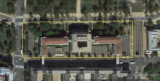 USDA headquarters, main building (via Google Earth)
