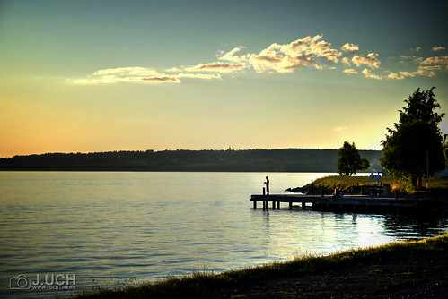 sunset fishing sonnenuntergang sweden schweden romantic steg romantik angeln östersund fischen oestersund