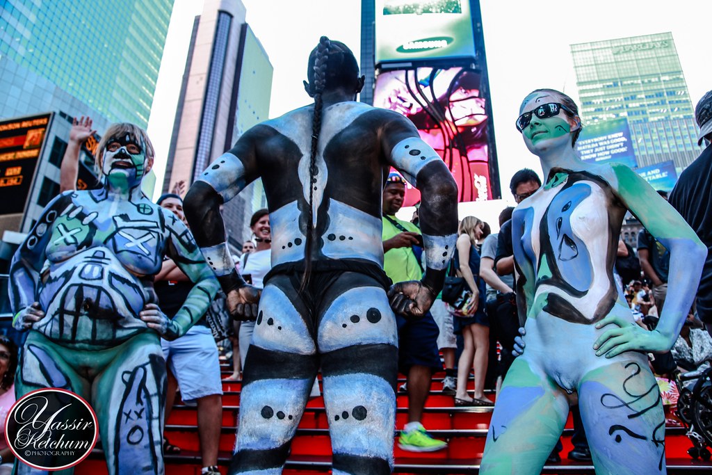 New York Body Paint Day 2014 | 30 artists painting 40 ...