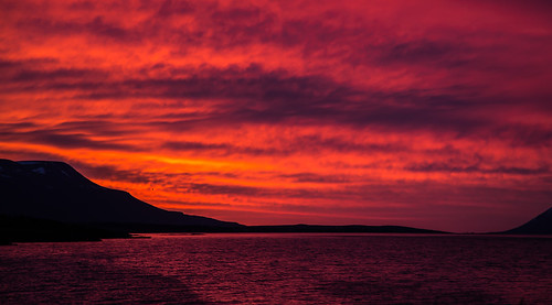 sunset sea summer sky sun nature colors clouds iceland akureyri eyjafjörður northiceland