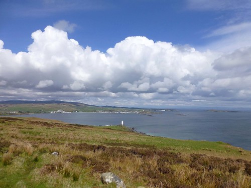 sea lighthouse clouds coast scotland town islay portellen isleofislay argyllandbute worldtrekker