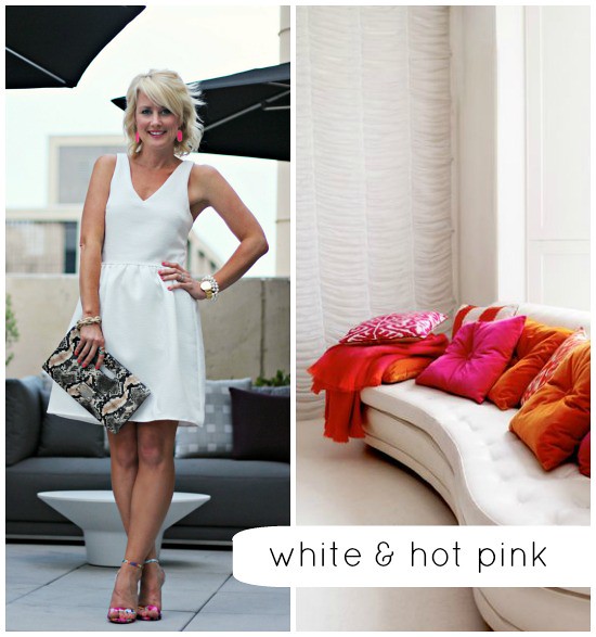 Hi Sugarplum | {Outfit Inspiration} White & Hot Pink