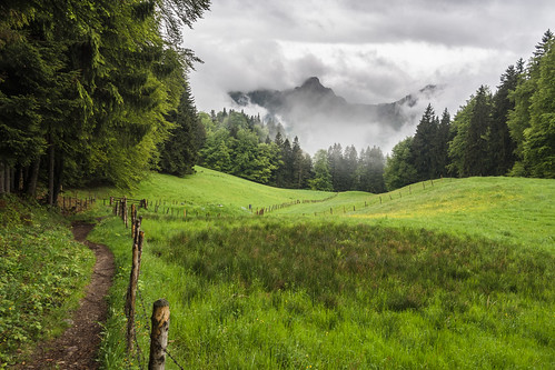 mountains alps green fog clouds bayern deutschland cloudy oberbayern scenic meadow hike alpen wanderung achental mft chiemgau em5 schleching olympusomd
