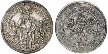 guldengroschen of Sigismund, Archduke of Austria obverse