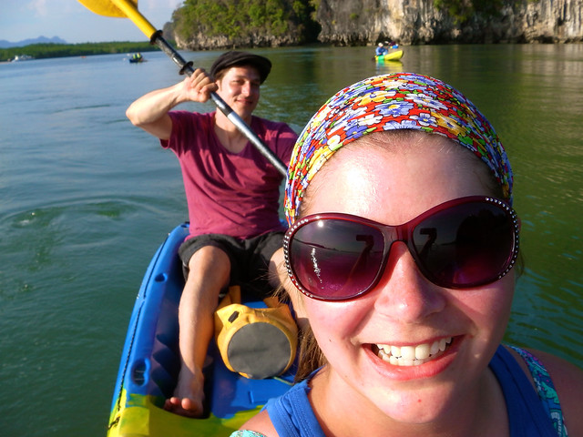 Kayaking in Thalane Bay, Thailand